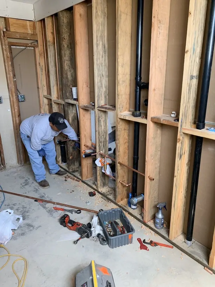 Commercial rough-in plumbing for Water Heater Replacement in Mountain View
